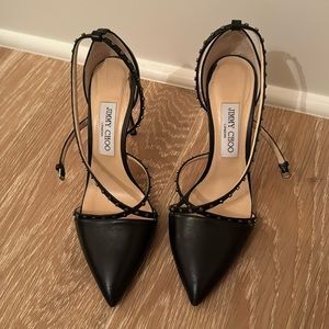 Jimmy Choo studded heel with ankle strap